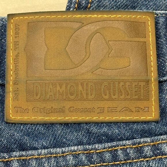 Diamond Gusset Blue Jeans Mens 42 x 30 NWT Stonewash Regular Western Denim USA - Picture 16 of 16